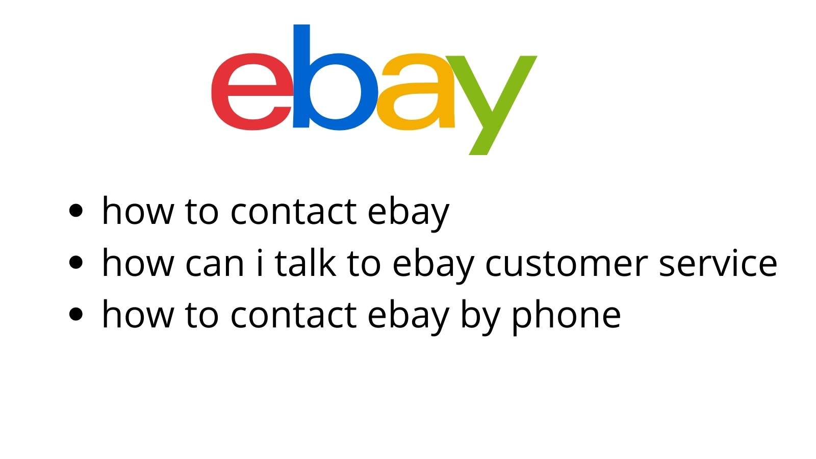 How can i talk to ebay customer service